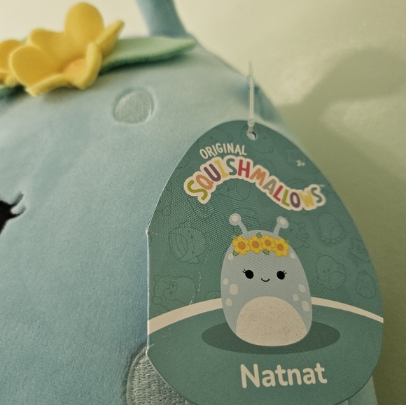 NWT 11” Natnat the Alien Squishmallow Flower Headband Crown - Picture 3 of 4